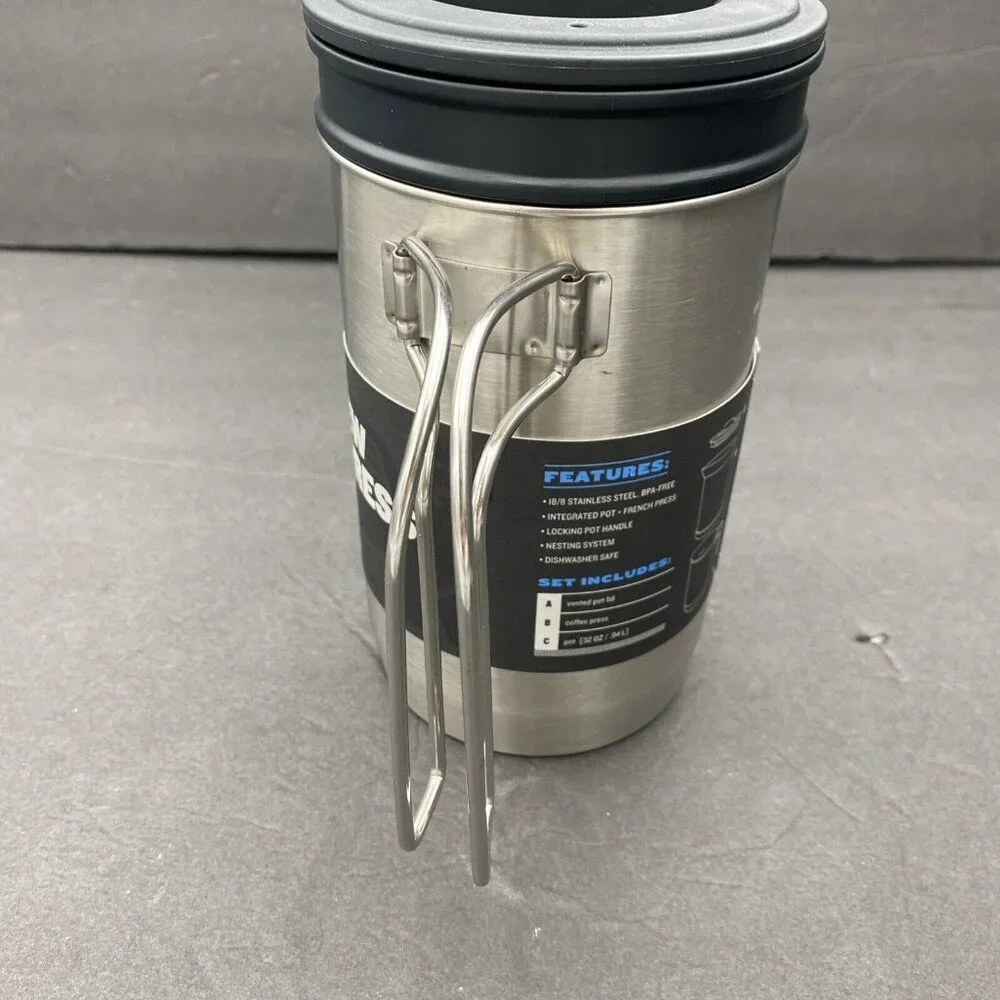 Stanley Stainless Steel Boil + Brew French Press Mug with Black Lid - Picture 5 of 16